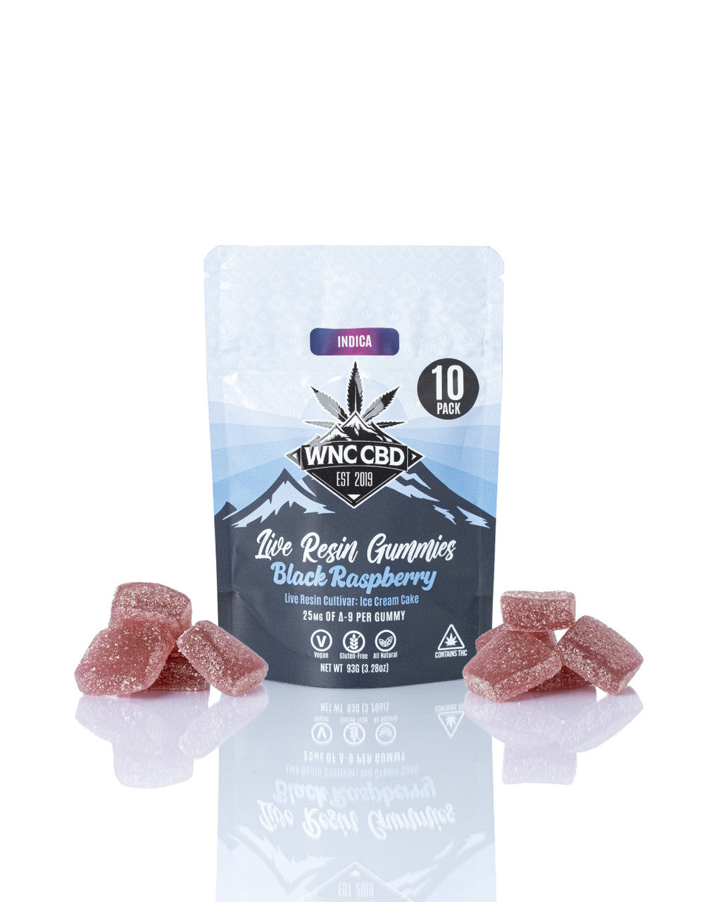 Live Resin Black Raspberry Gummies 25mg