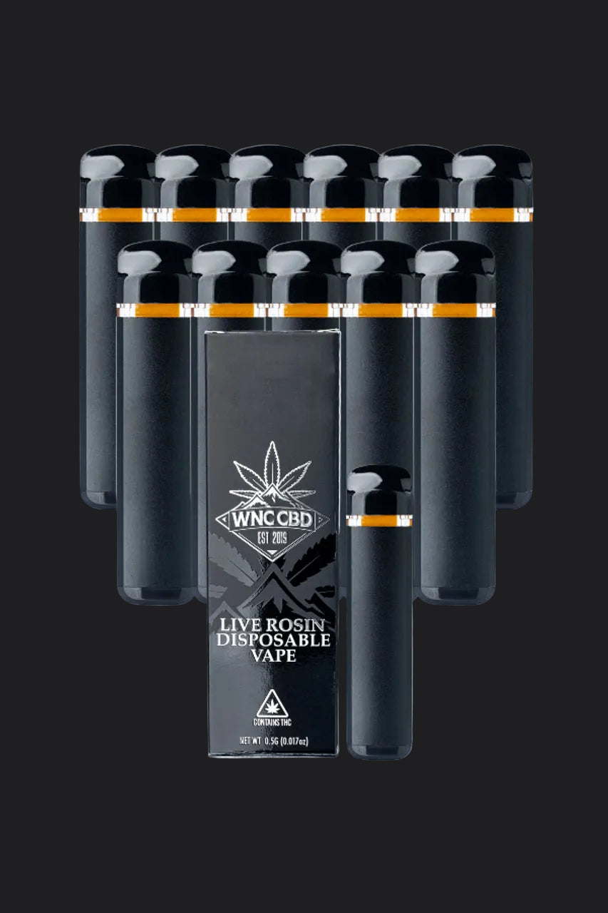 WNC 0.5g Live Hash Rosin 12 pack Single Strain Disposable Axil THCA