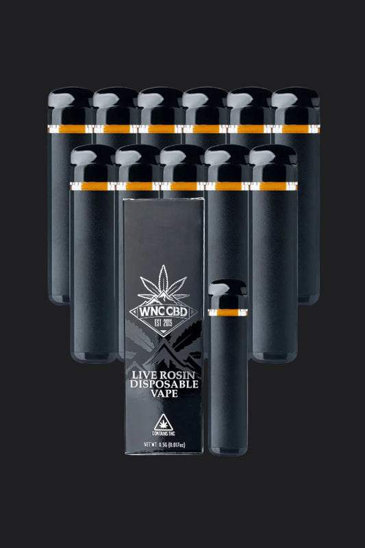 WNC 0.5g Live Hash Rosin 12 pack Single Strain Disposable Axil THCA