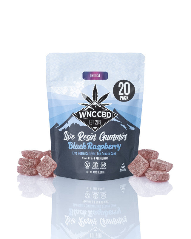 Live Resin Black Raspberry Gummies 25mg