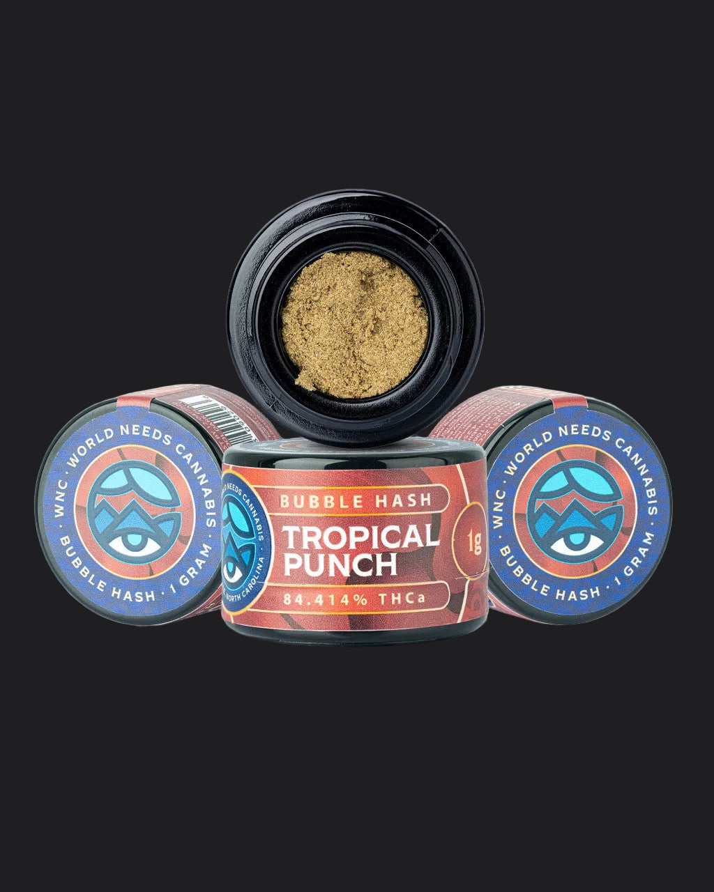 Tropical Punch Bubble Hash - THCa 84.414% : Terpenes 4.250% - Sativa