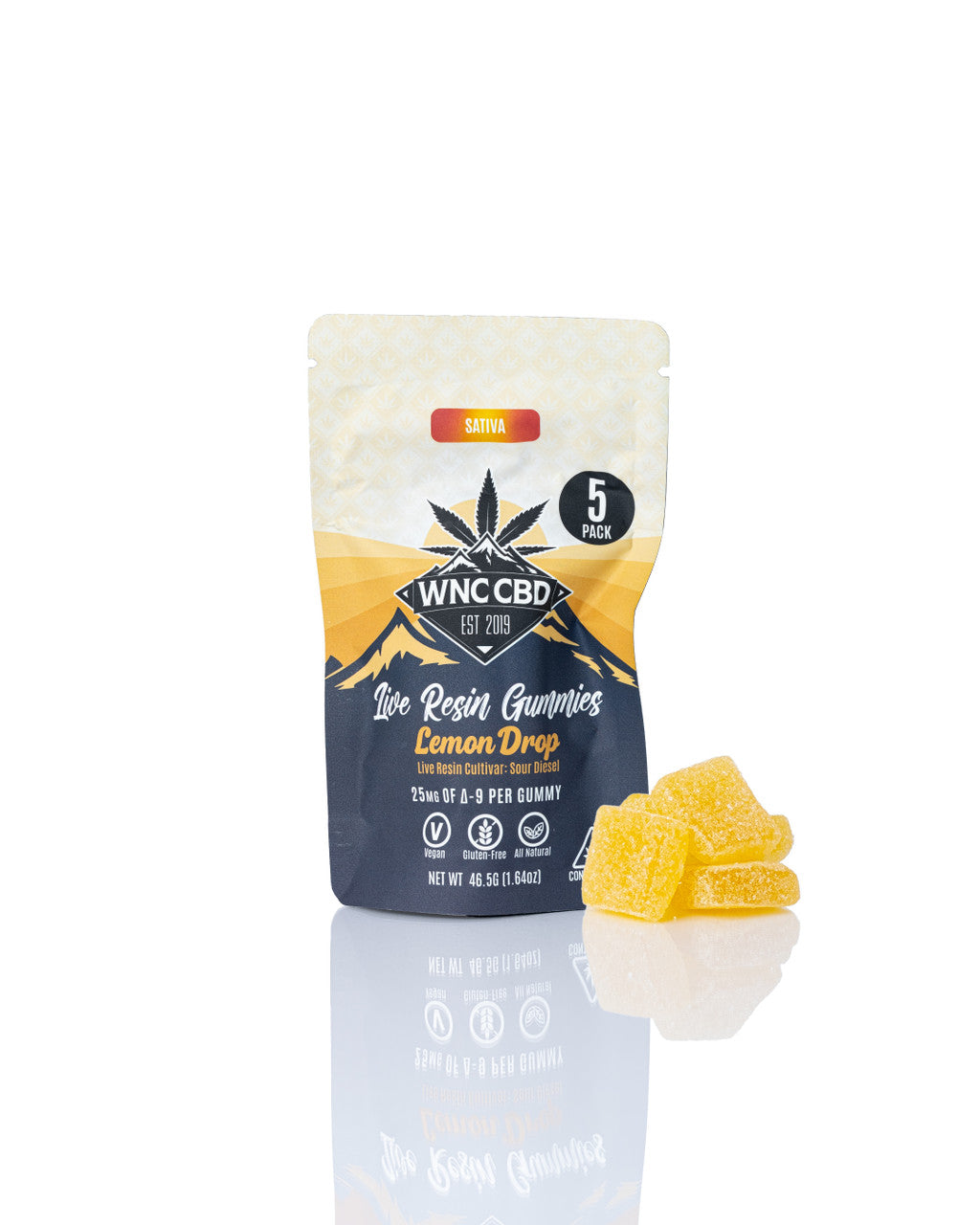 Lemon Drop Live Resin Gummies 25mg