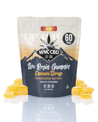 Lemon Drop Live Resin Gummies 25mg