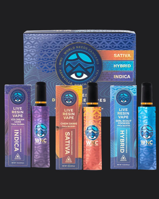 WNC THCA Live Resin 1g Axil 12 pack variety